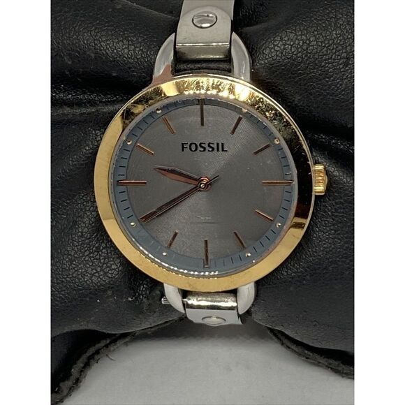 Fossil BQ3136 Womens Silver Stainless Steel Analog Dial Quartz Wrist Watch WO591 - Picture 2 of 12